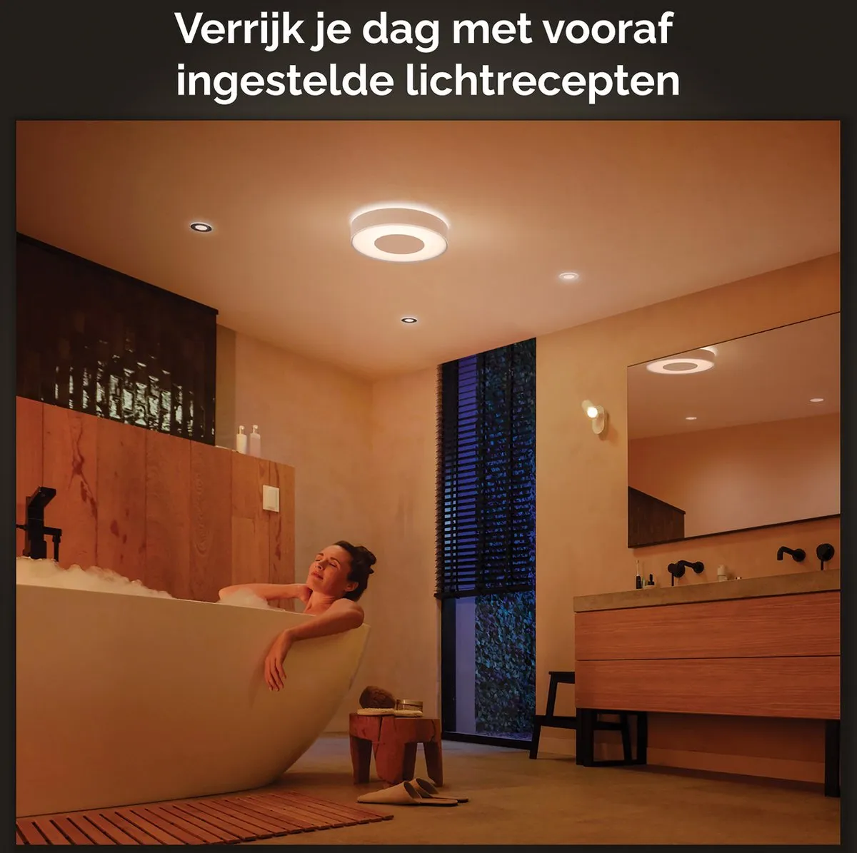Philips Hue Xamento Badkamerplafondlamp 38cm - RGBW Wit - afbeelding 6 van 6