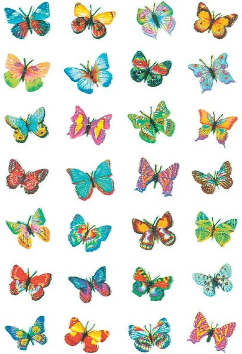 Herma 6819 Vlinder Glitterfolie - 10 Stuks