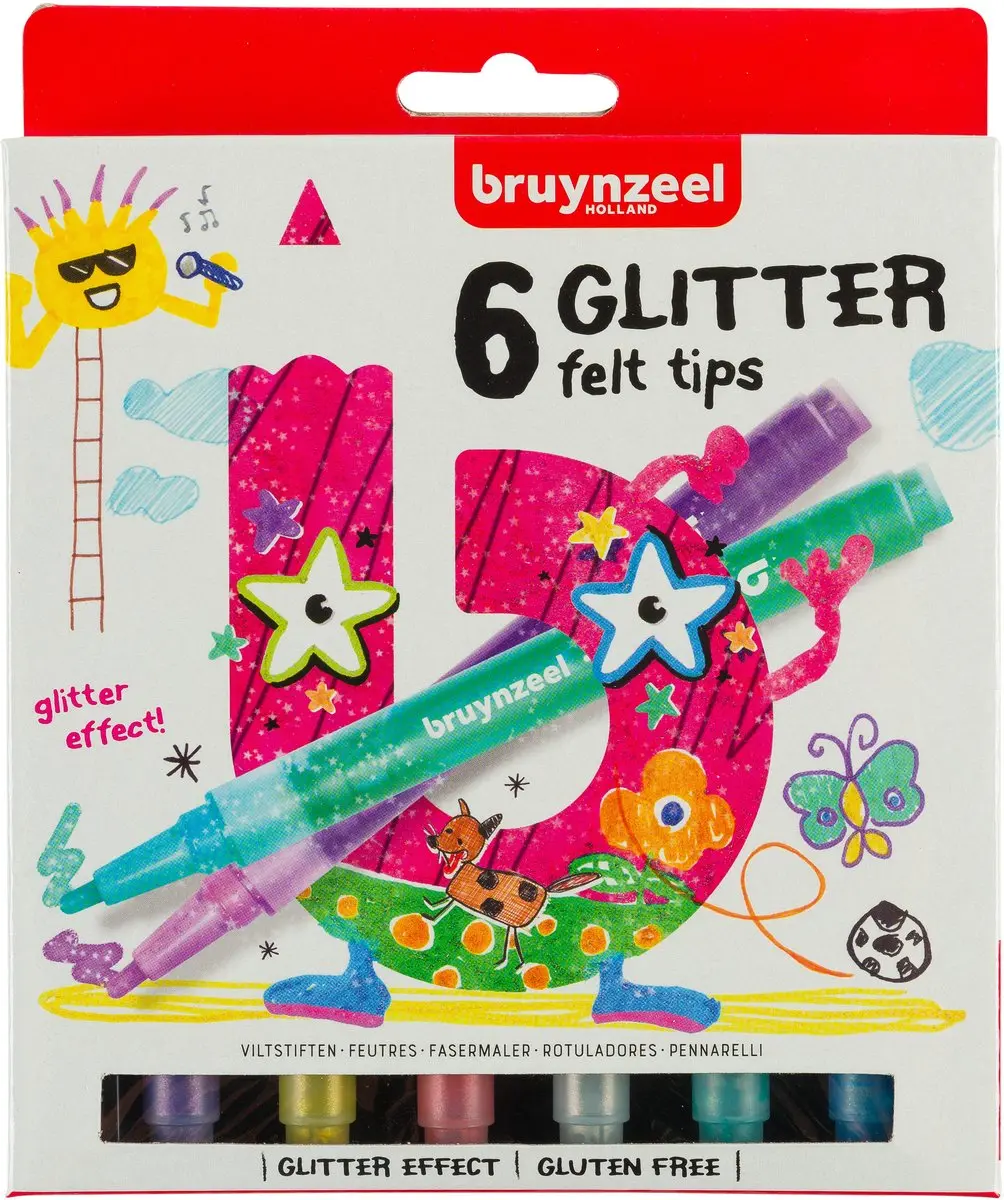 Bruynzeel Kids Viltstiftset 6 Stuks
