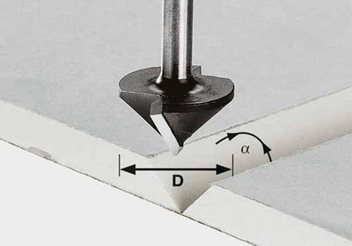 Festool HW S8 D12,5/45° Gipsplaatfrees 12,5mm