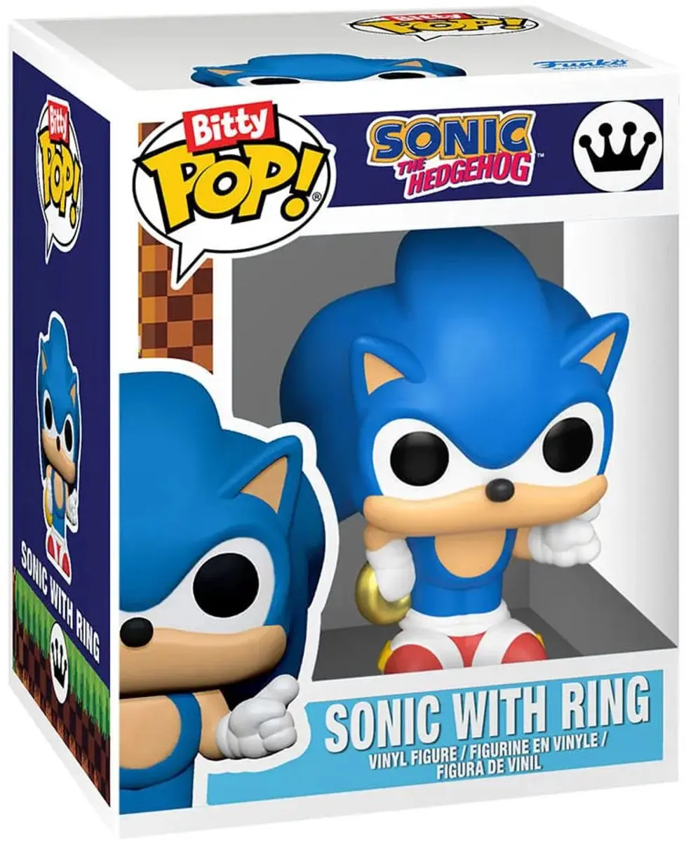 Funko Sonic The Hedgehog Sonic With Ring Bitty Pop! - 889698852500