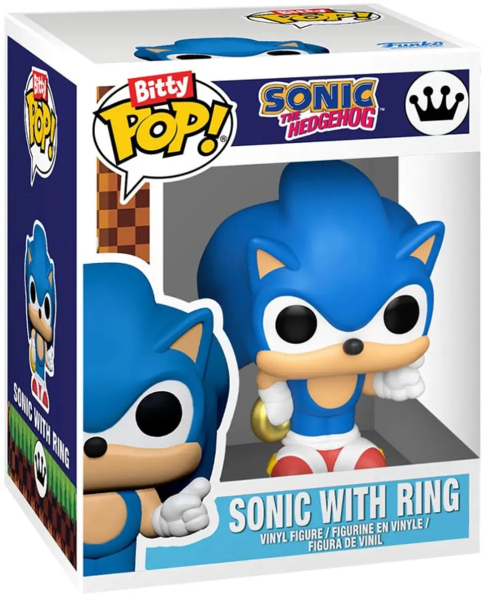 Funko Sonic The Hedgehog Sonic With Ring Bitty Pop! - 889698852500