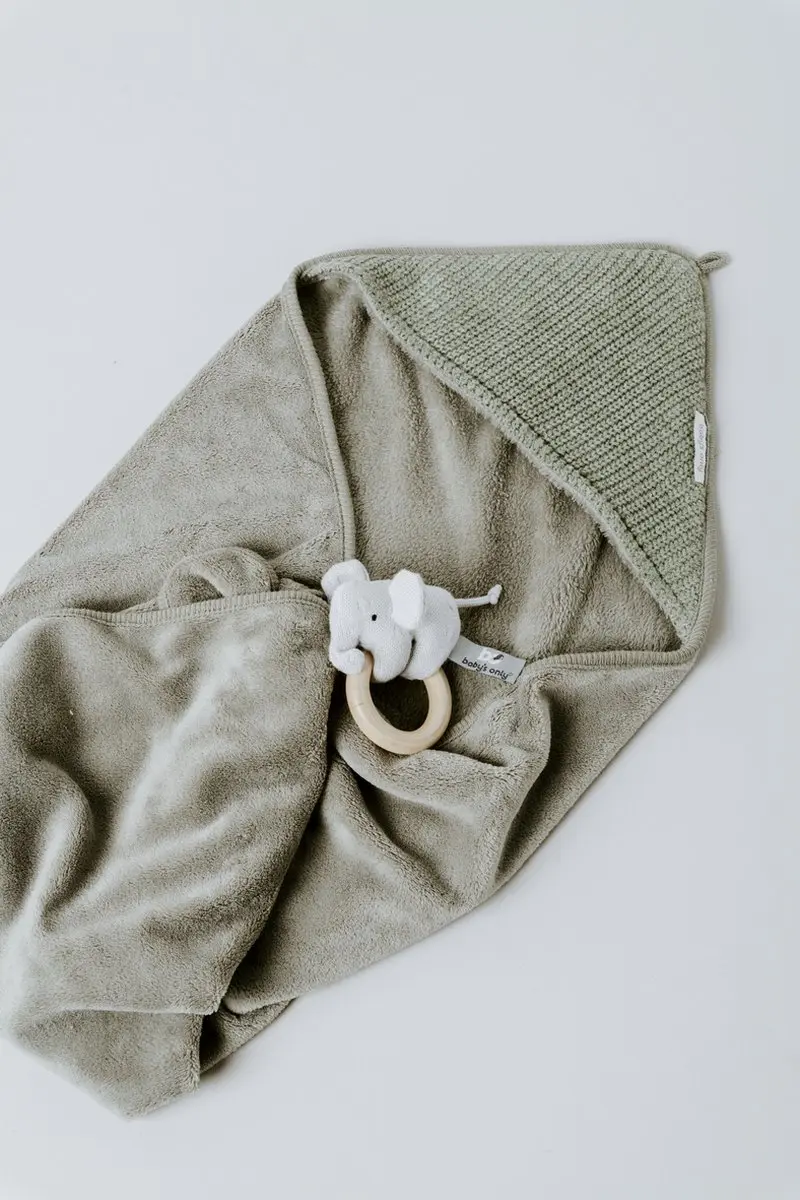 Baby's Only Houten Rammelaar Olifant - Zilvergrijs - afbeelding 6 van 6