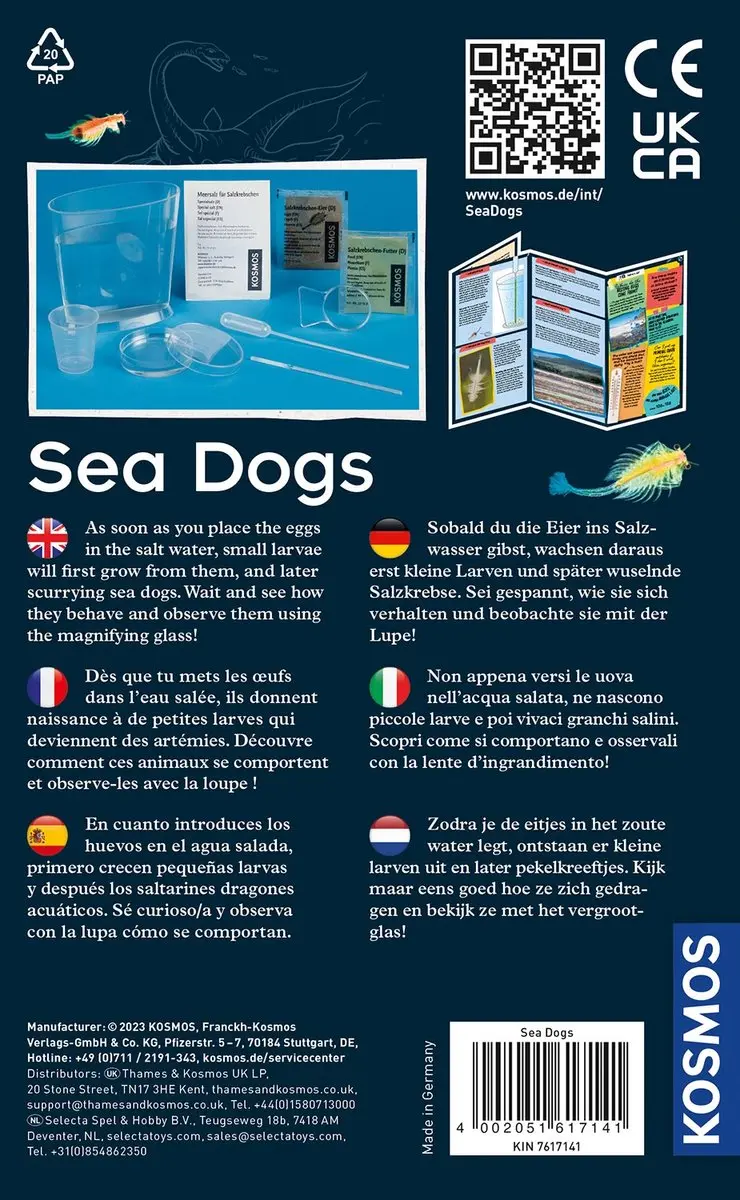 Kosmos Sea Dogs Experimenteerset 617141 - Pekelkreeftjes kweken - 2x AAA