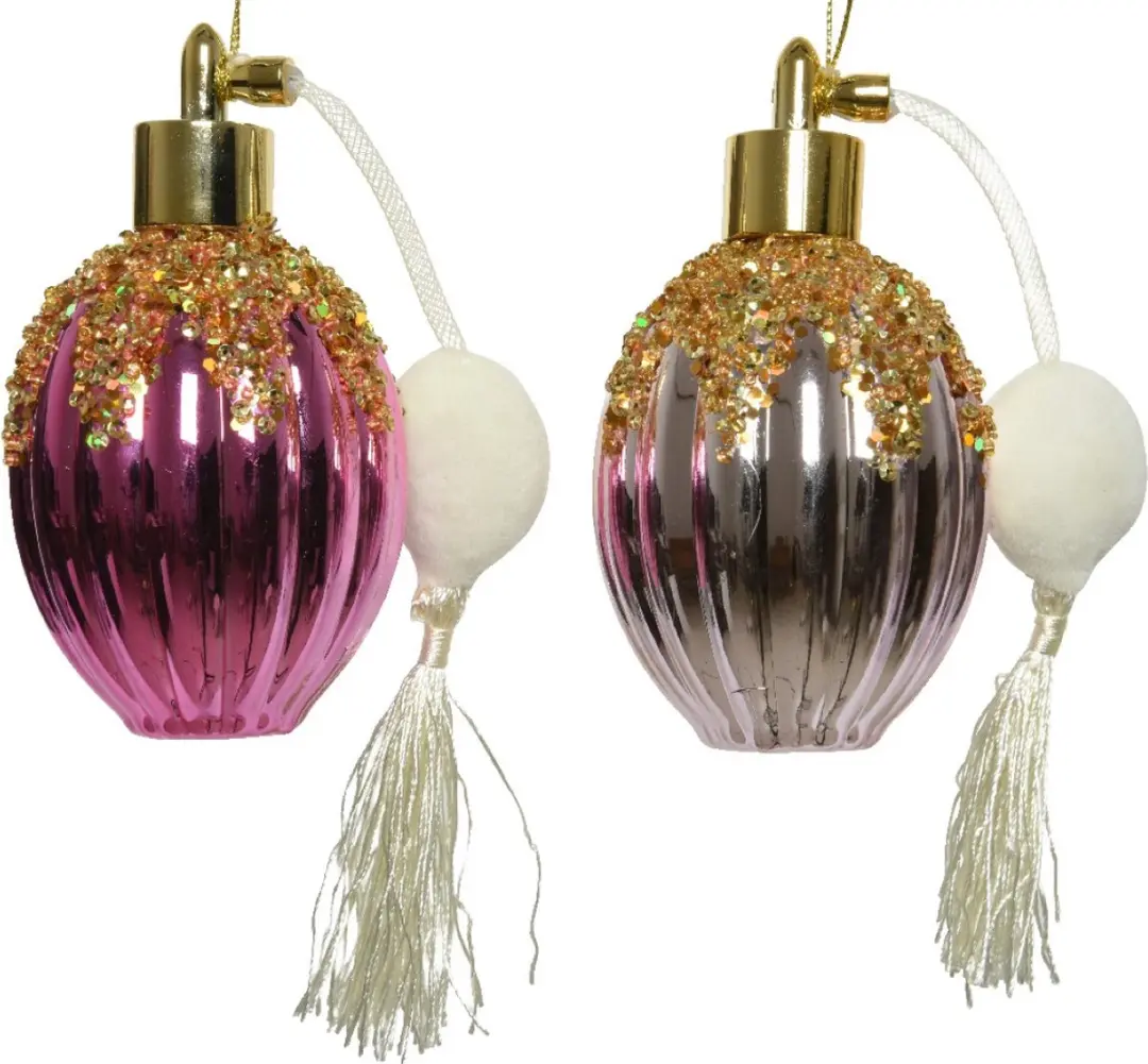 Decoris Kersthanger Parfumfles 12cm