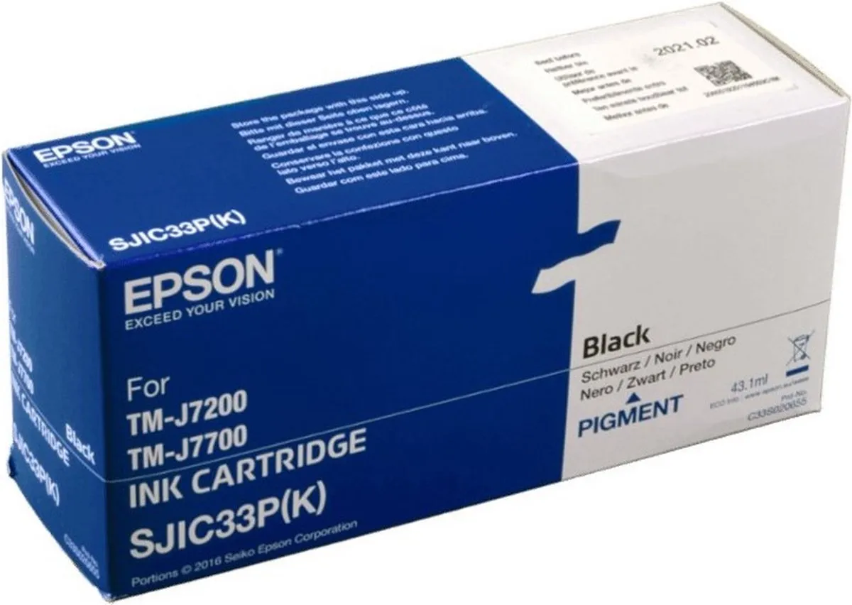 Epson SJIC33P(K) C33S020655 Inktcartridge - Zwart