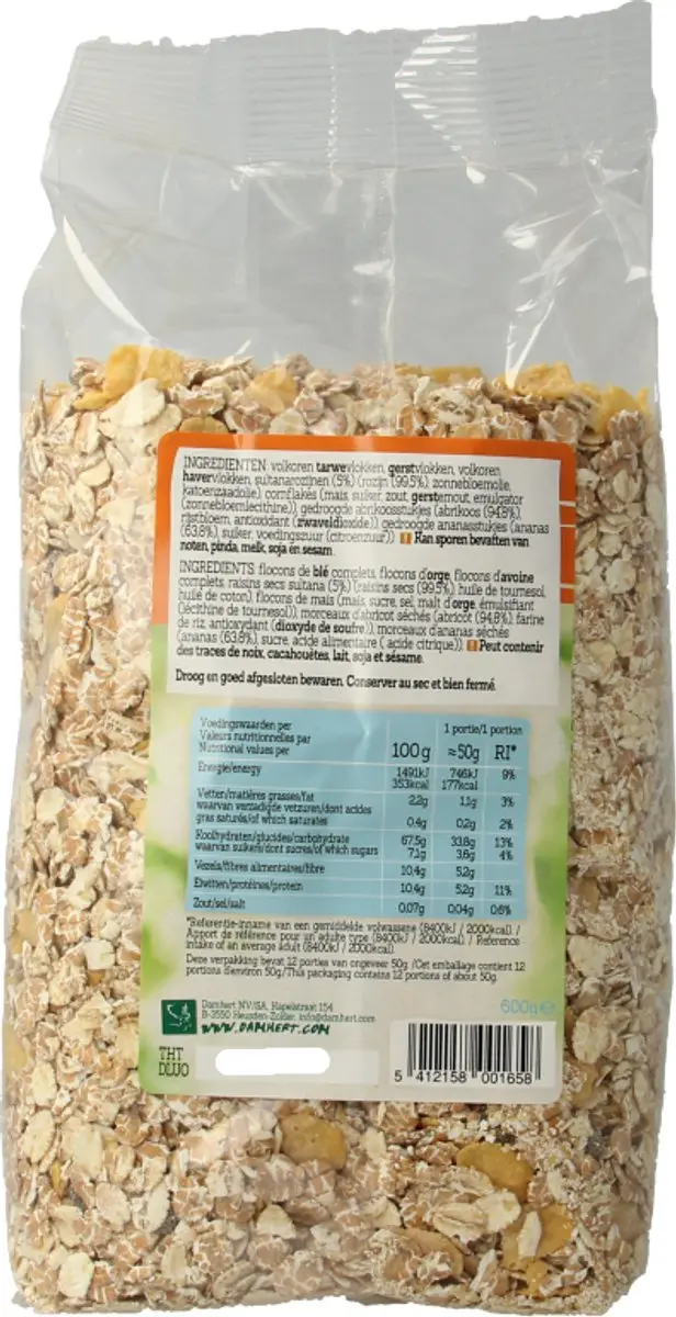 Damhert Fibre Fit Muesli 600g