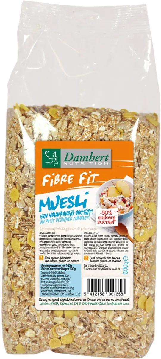 Damhert Fibre Fit Muesli 600g