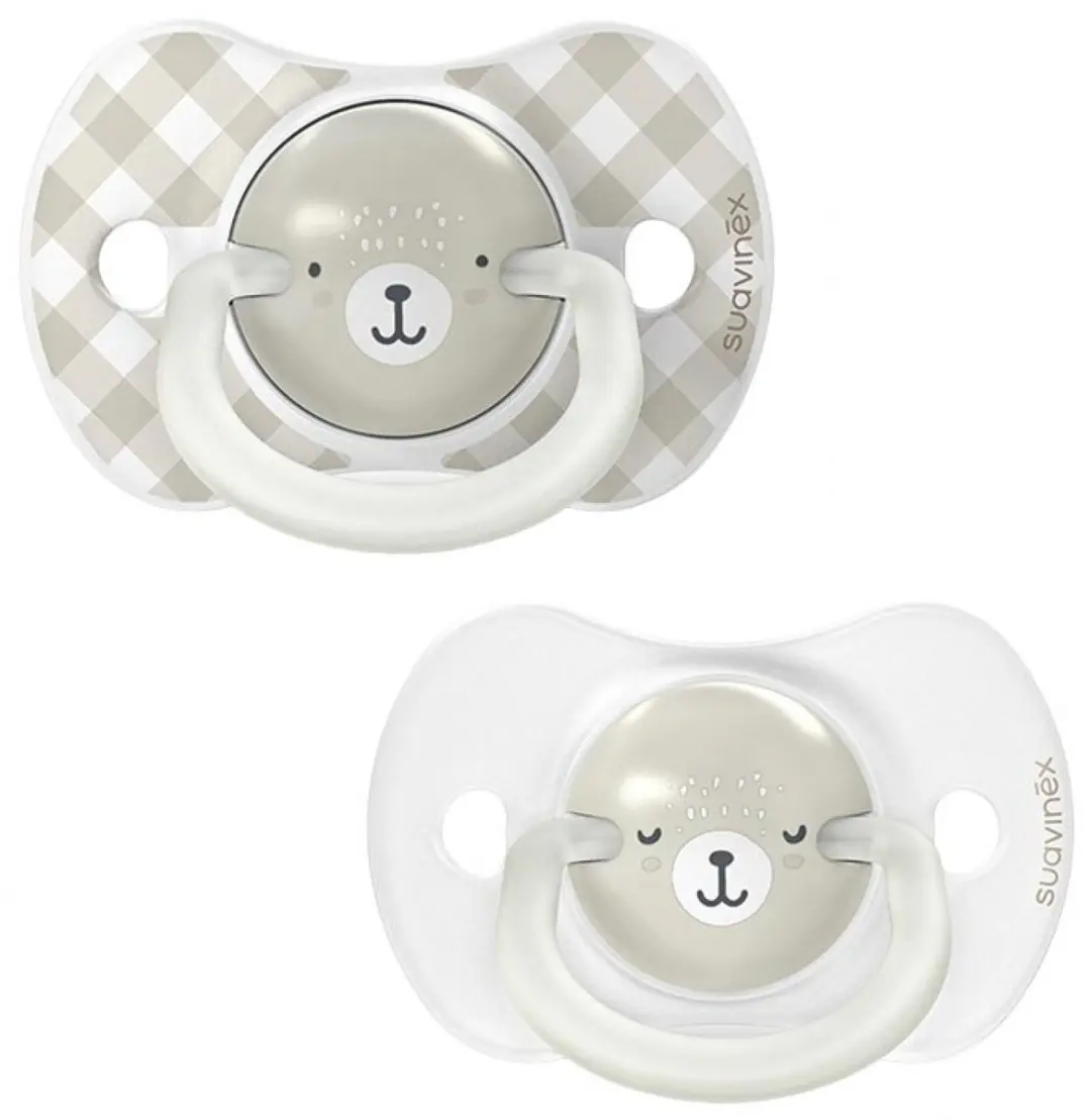 Suavinex Wild & Free SX Pro Fopspeen Symmetrisch 6-18Mnd - 2 Stuks - Grijs