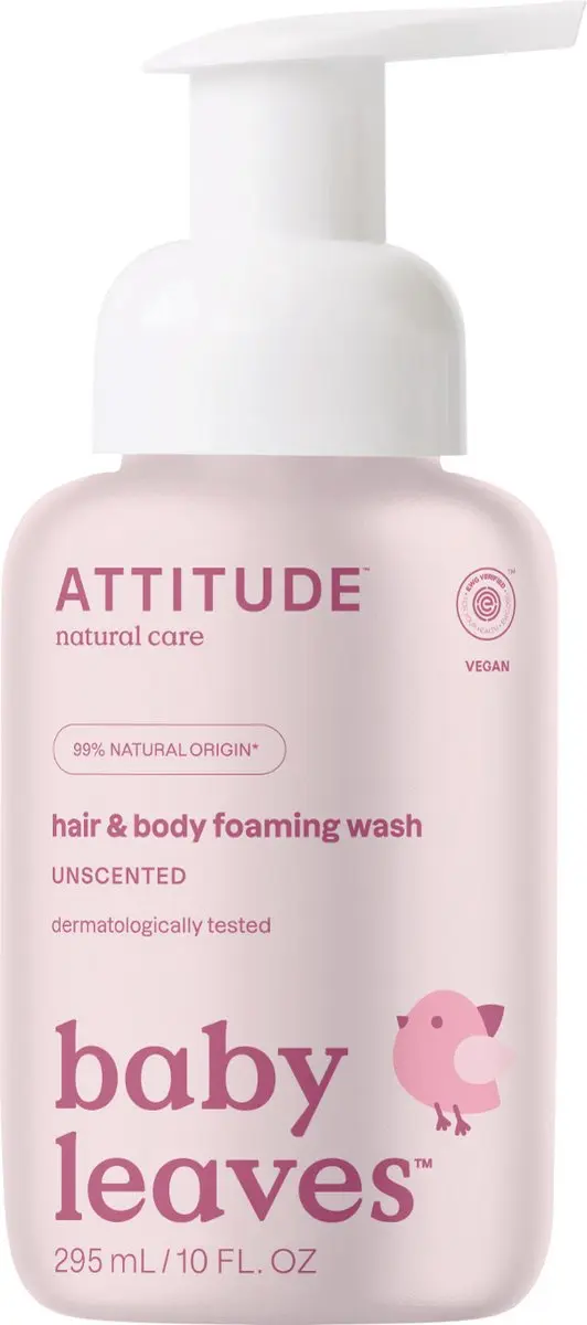 Attitude Baby Leaves 2in1 Foaming Wash Geurvrij 295ml