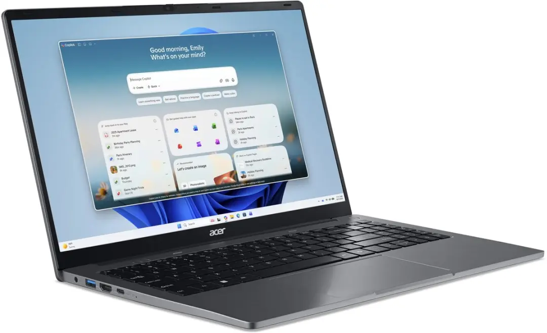 Acer Aspire AL15-47P-R2LK Laptop - 15 inch - AMD Ryzen 3 - 8GB - 512GB SSD - Grijs