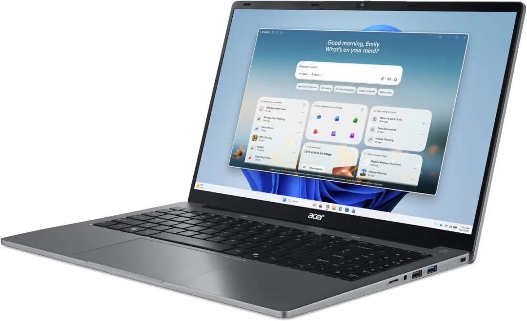 Acer Aspire AL15-47P-R2LK Laptop - 15 inch - AMD Ryzen 3 - 8GB - 512GB SSD - Grijs
