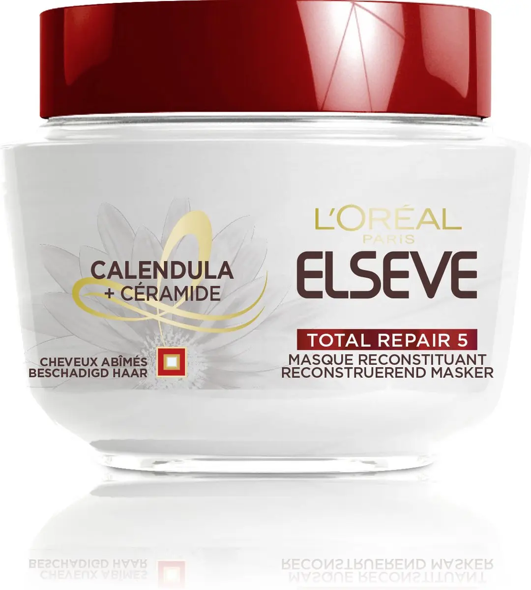 L'Oréal Paris Elsève Calendula Haarmasker 300ml - Droog & Beschadigd