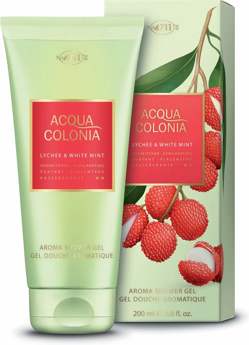 4711 Douchegel Exhilarating Lychee & Mint 200ml