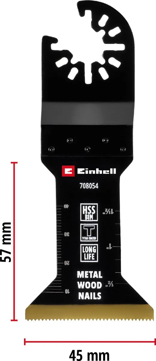 Einhell 708054 Tauchsägeblad BIM-TI - 45mm - Titaniumcoating
