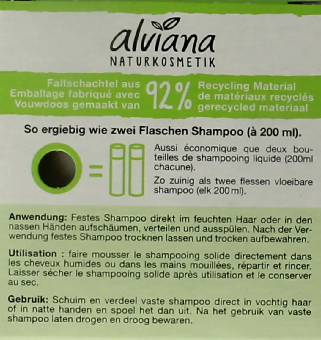 Alviana Shampoo Bar Vet Haar 60g