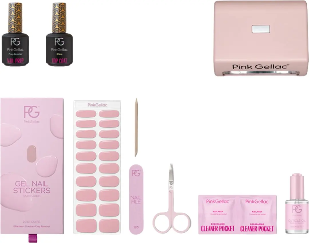 Pink Gellac Gel Stickers Starterspakket - Toasted Nude