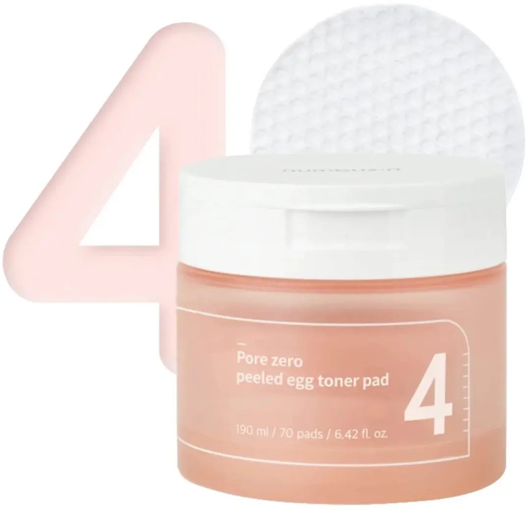 Numbuzin No.4 Pore Zero Peeled Ei Toner Pads 190ml - 70 Stuks