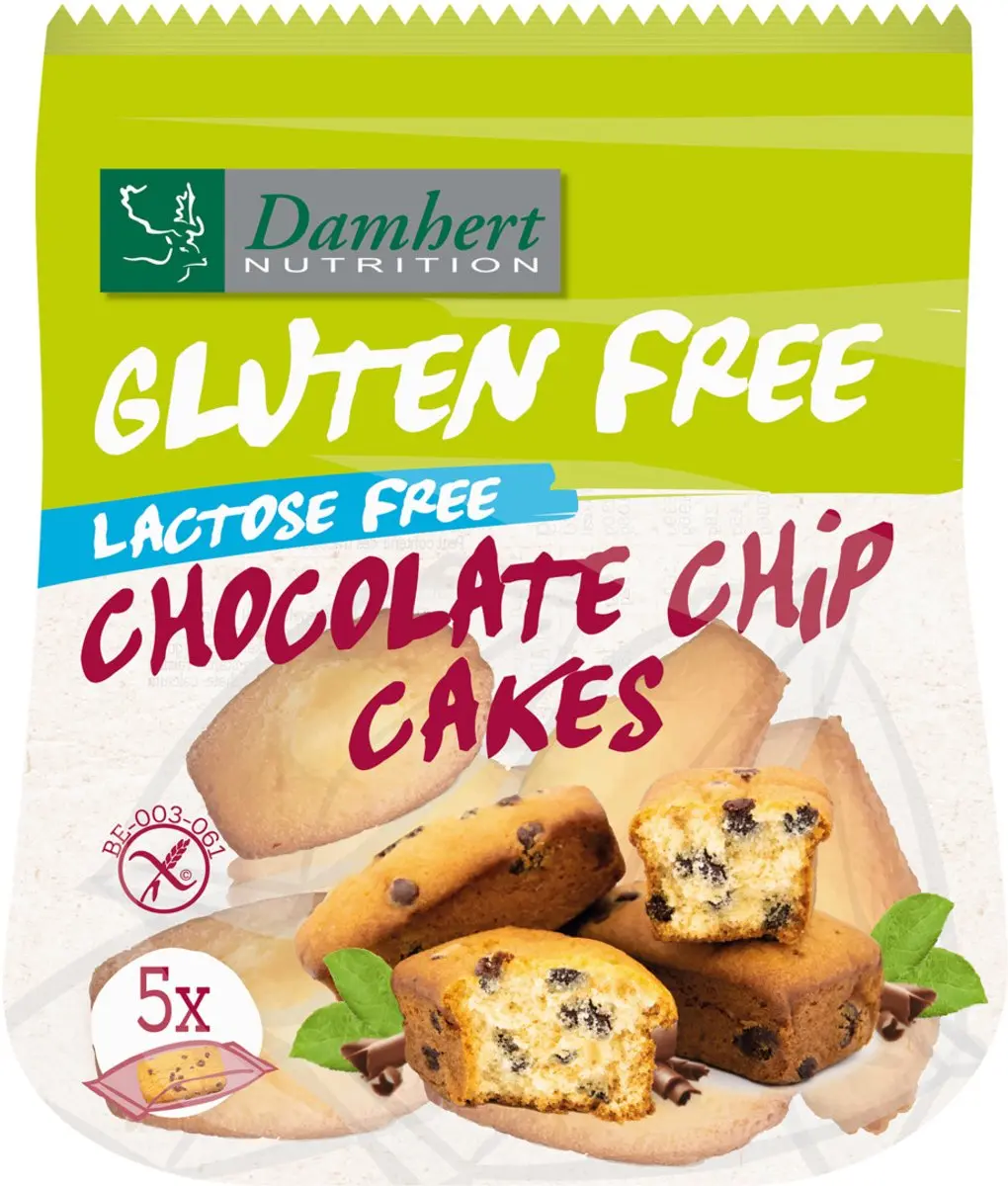 Damhert Glutenvrije Lactosevrije Choco Chip Cakes 190g