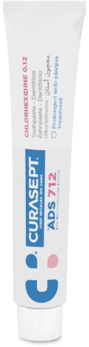 Curasept Gel-Tandpasta 0,12% CHX 6x75ml