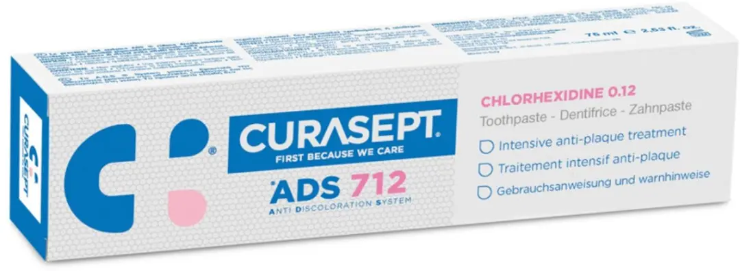 Curasept Gel-Tandpasta 0,12% CHX 6x75ml