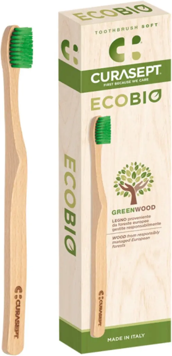Curasept Ecobio Greenwood Tandenborstel Soft