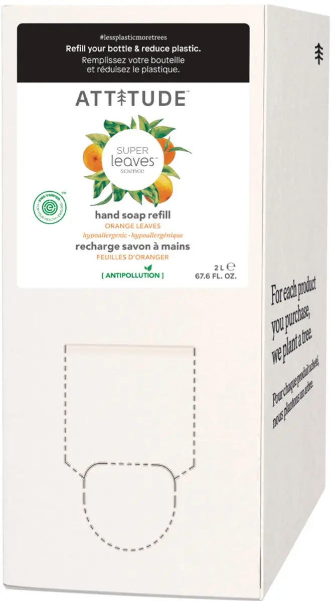 Attitude Super Leaves Handzeep Orange Leaves Eco Refill 2L