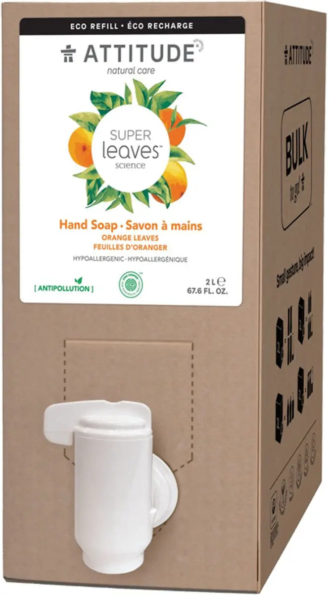 Attitude Super Leaves Handzeep Orange Leaves Eco Refill 2L