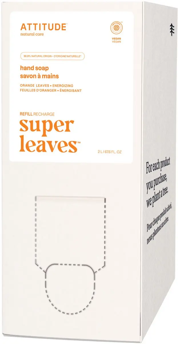 Attitude Super Leaves Handzeep Orange Leaves Eco Refill 2L