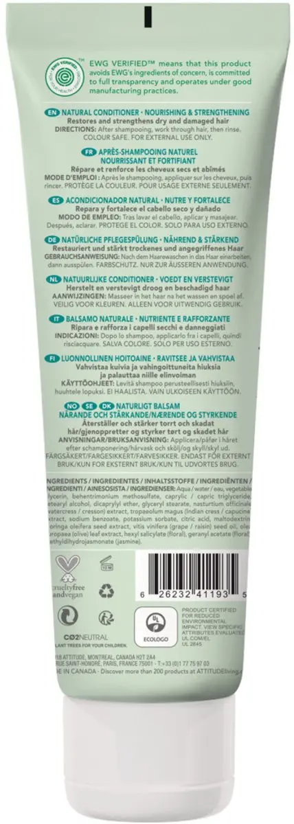 Attitude Super Leaves Conditioner 240ml
