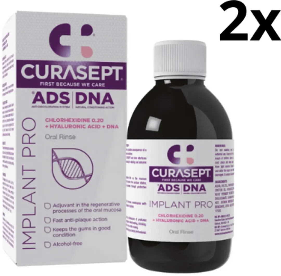Curasept ADS DNA Implant Pro Mondspoelmiddel 0,20% CHX