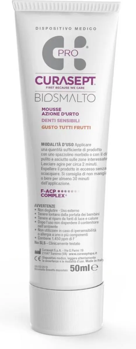 Curasept Biosmalto Mousse Sensitive 50ml