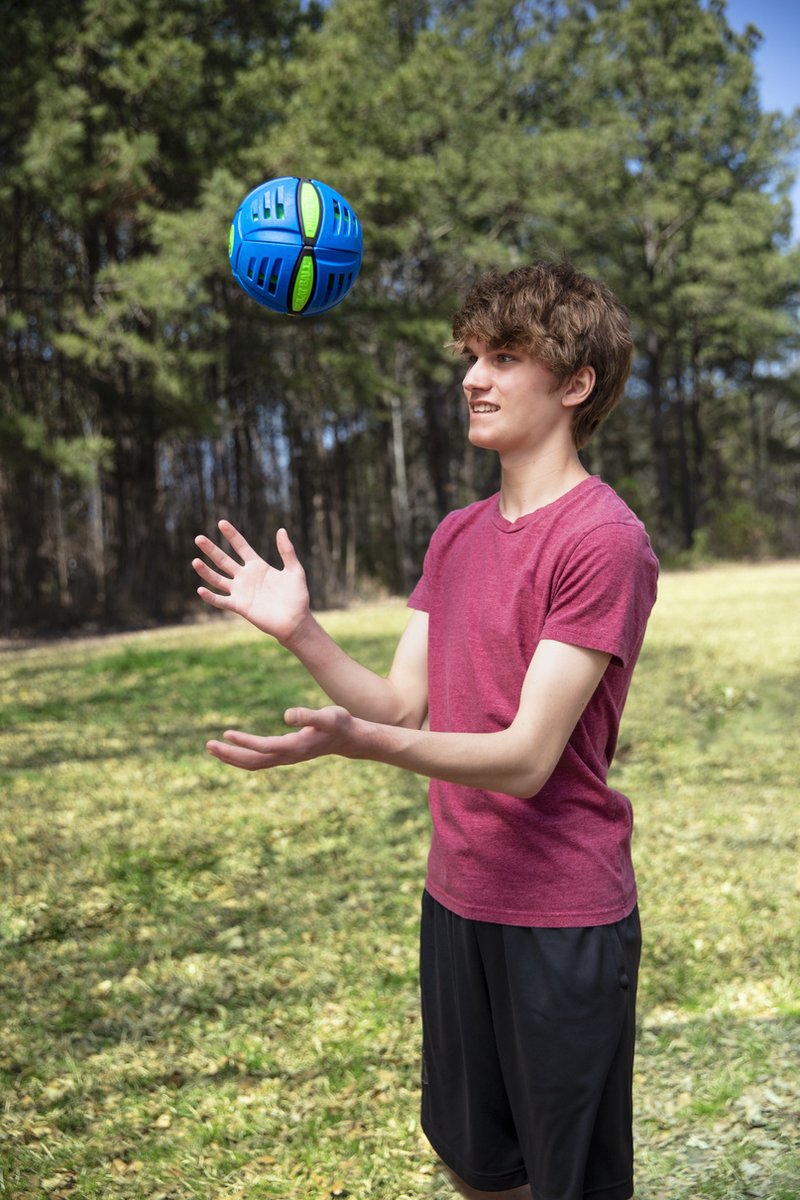 Goliath Phlat Ball Classic Rood - Vang- en werpspel - Gooi een schijf, vang een bal! - 25 jaar editie!