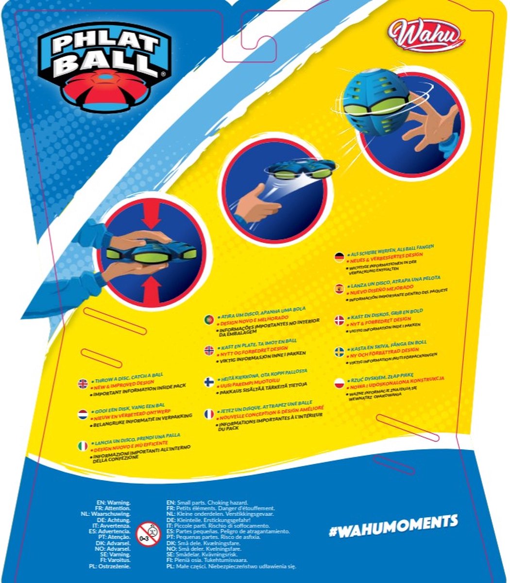 Goliath Phlat Ball Classic Rood - Vang- en werpspel - Gooi een schijf, vang een bal! - 25 jaar editie!