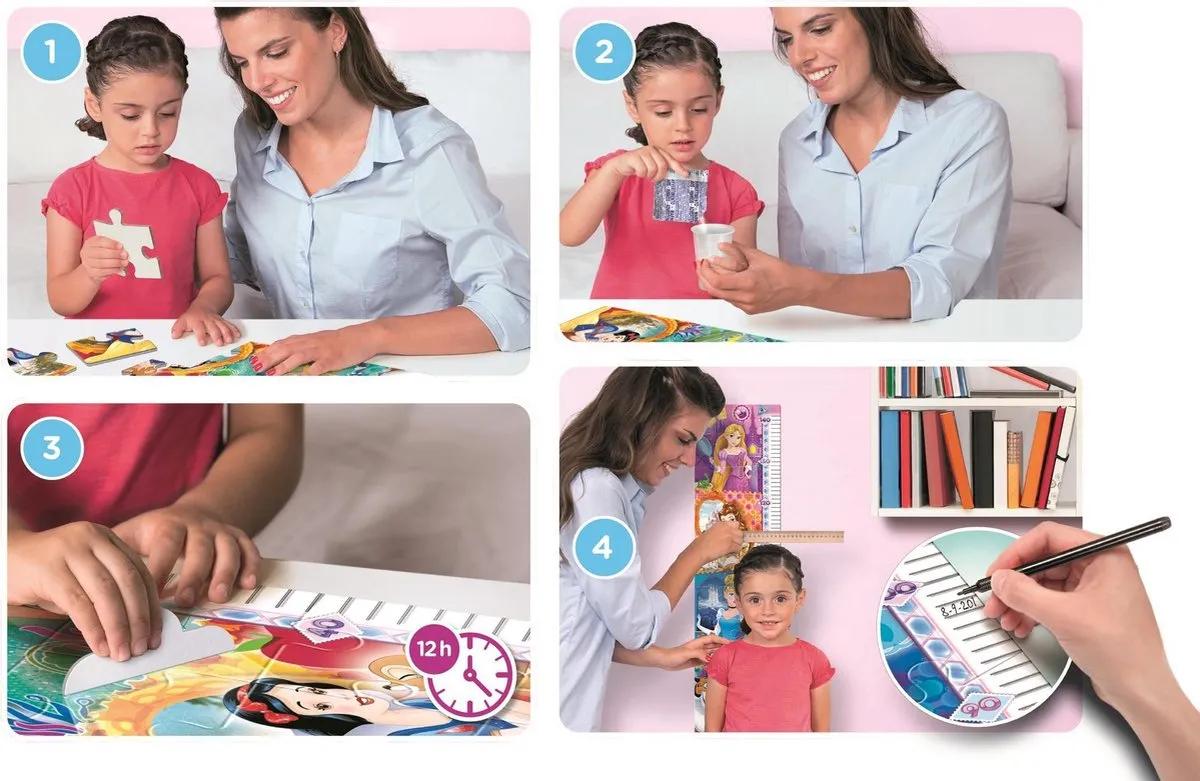 Clementoni Disney Princess Measure Me Kinderpuzzel 30 Stuks - Multicolor - afbeelding 5 van 6