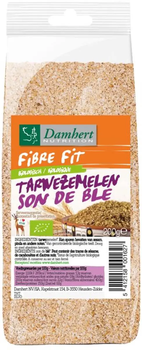 Damhert Fibre Fit Tarwezemelen 200g - Rood
