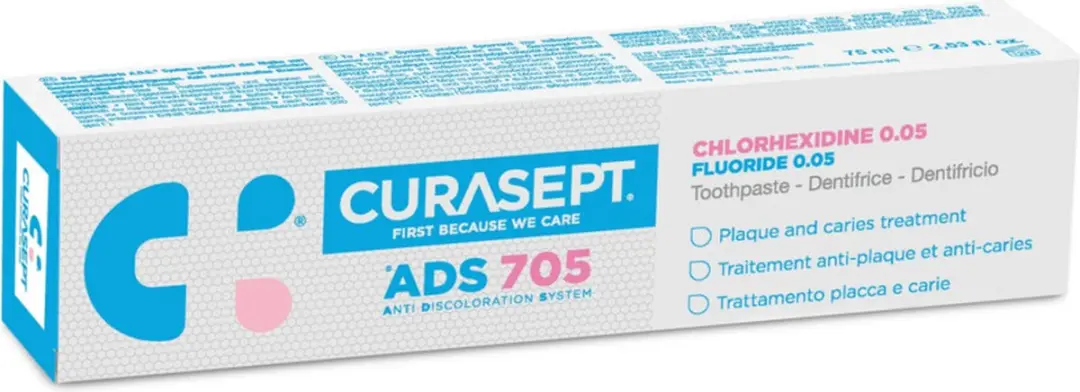 Curasept ADS 705 Gel-Tandpasta CHX 0,05% 75ml