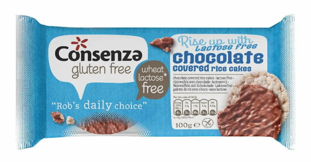 Cosenza Glutenvrije Chocolade Rijstwafels 100g
