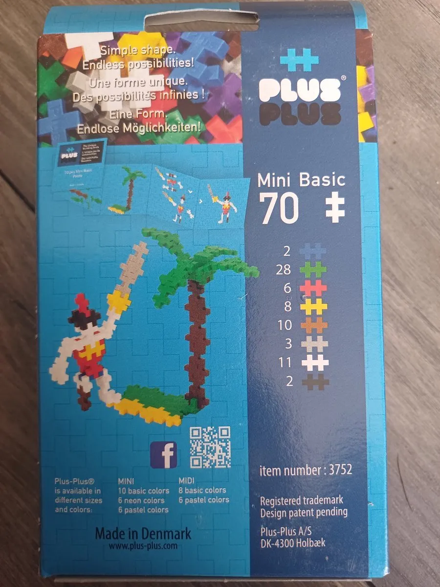 Plus-Plus Mini Basic Piraat - 70 Stuks