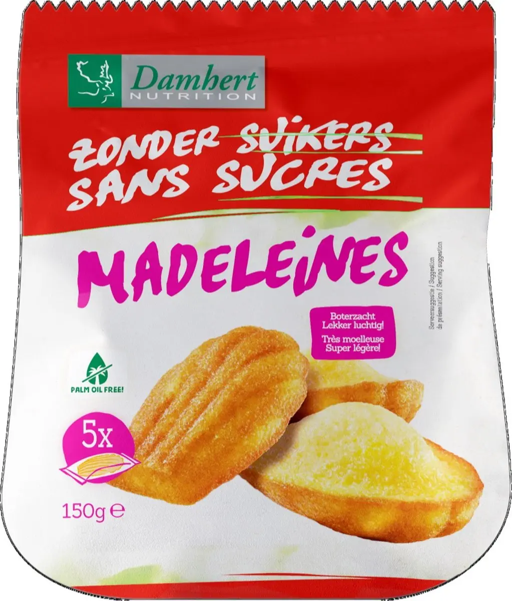 Damhert Glutenvrije Madeleines 150g
