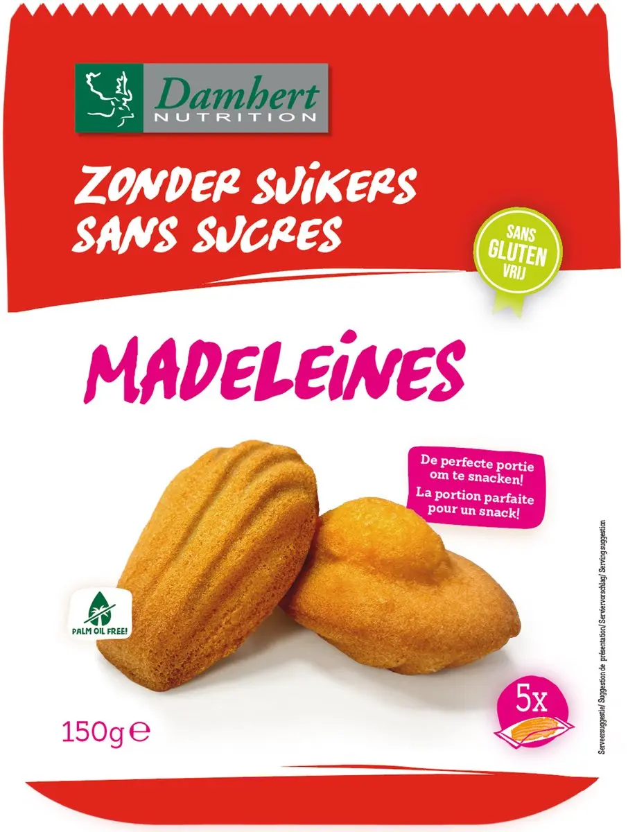 Damhert Glutenvrije Madeleines 150g