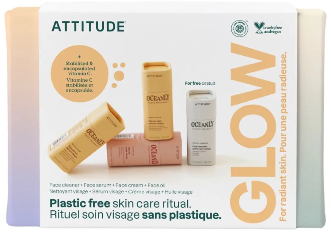 Attitude Oceanly Radiance Skin Routine 34ml - 4 Stuks