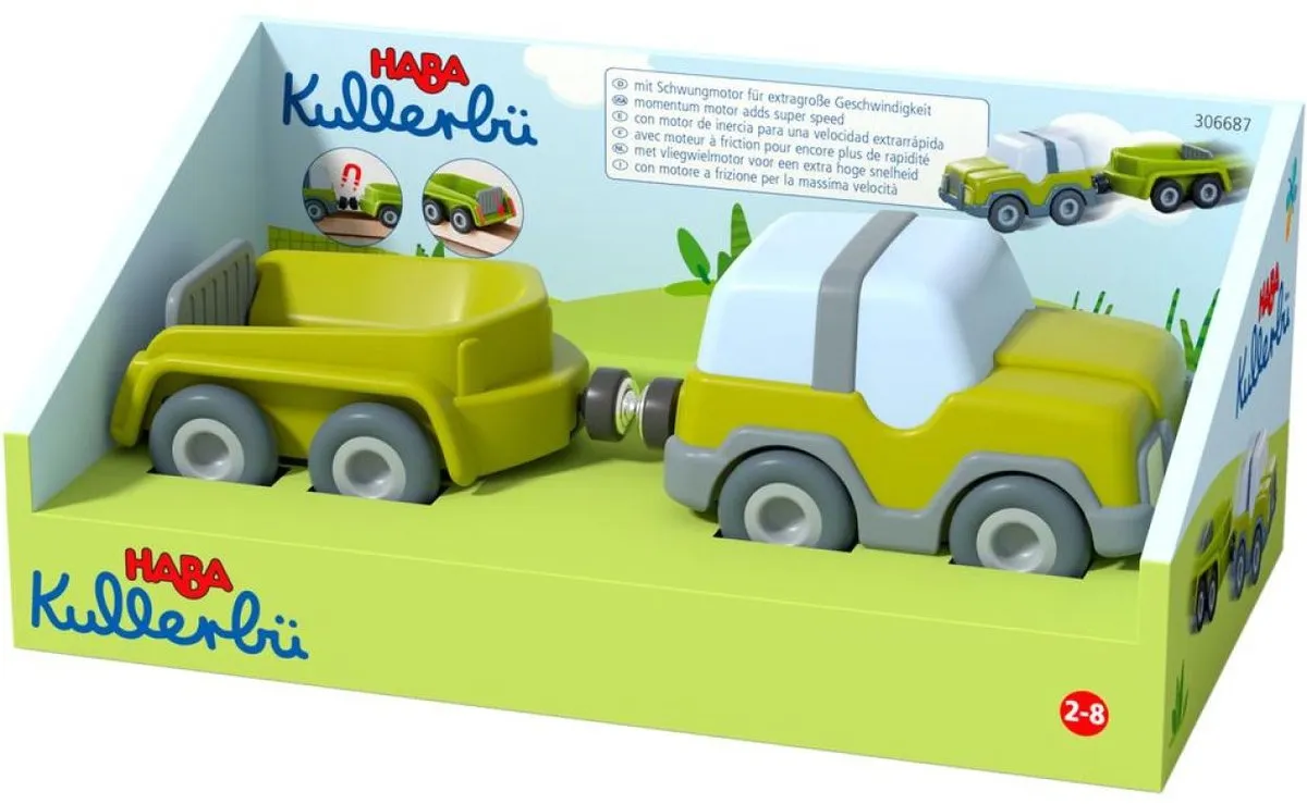 HABA Kullerbü Terreinwagen met aanhanger Multikleur - afbeelding 6 van 6
