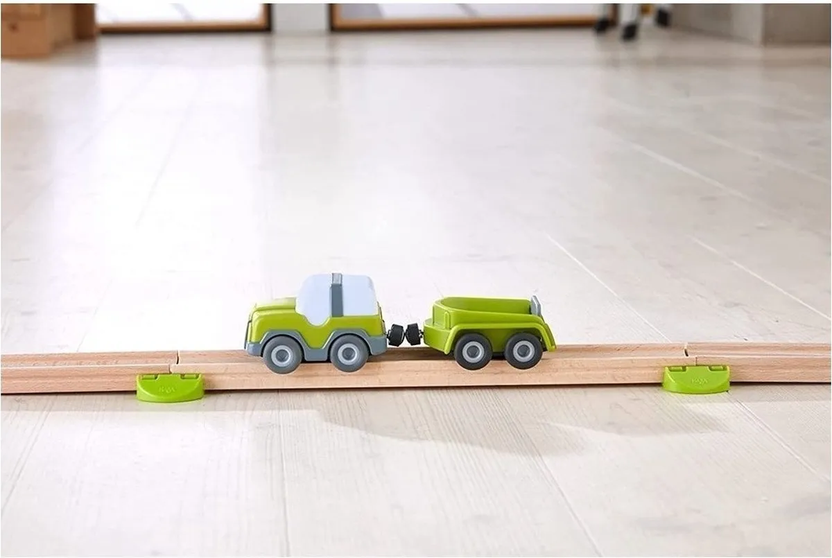 HABA Kullerbü Terreinwagen met aanhanger Multikleur
