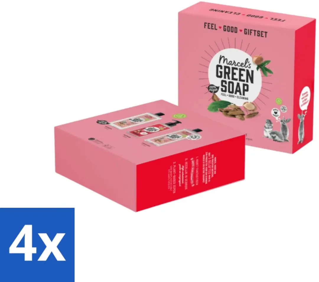 Marcel's Green Soap Geschenkset Argan & Oudh Handzeep - 4x1000ml