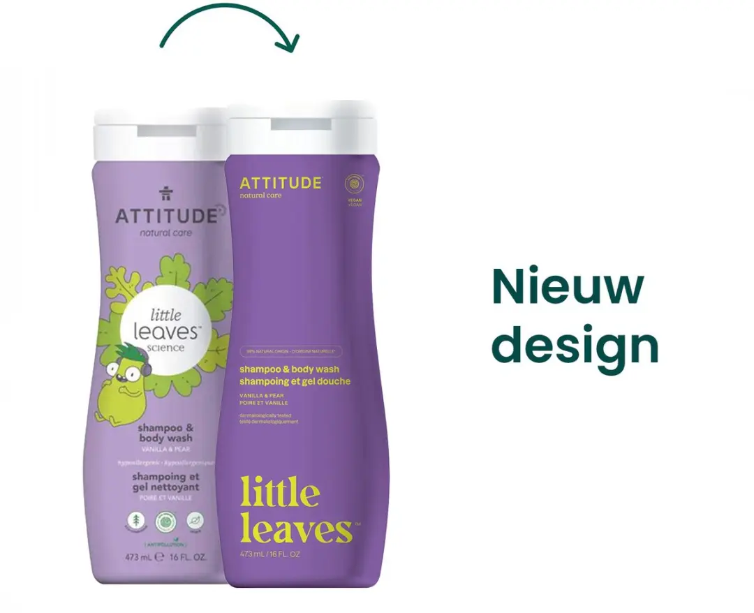 Attitude Little Leaves 2in1 Shampoo Vanille Peer 473ml