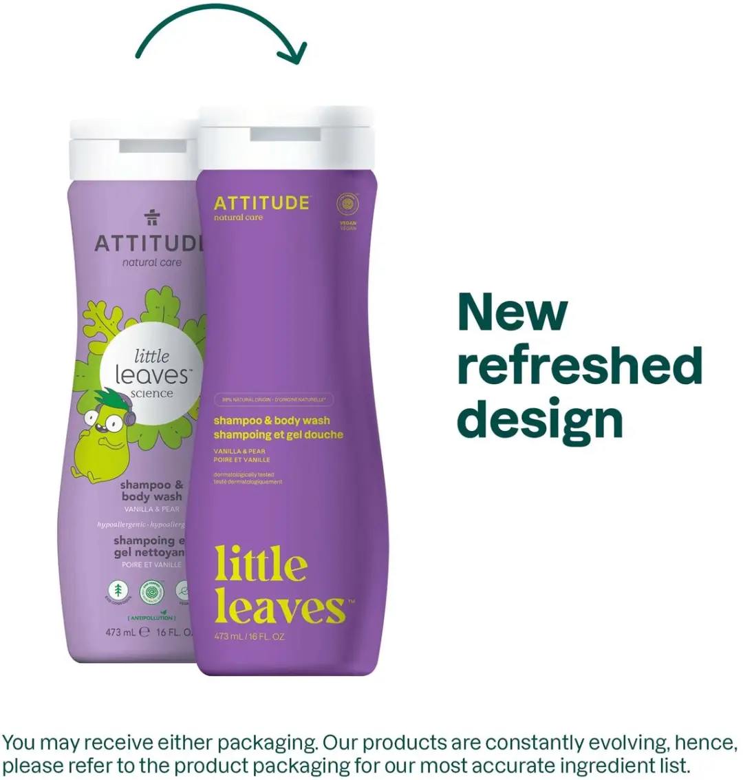 Attitude Little Leaves 2in1 Shampoo Vanille Peer 473ml