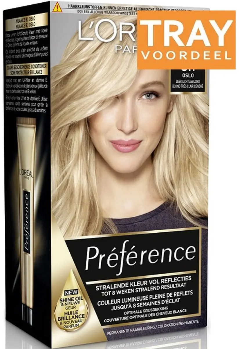 L'Oréal Paris Preference Oslo Zeer Licht Blond Haarverf