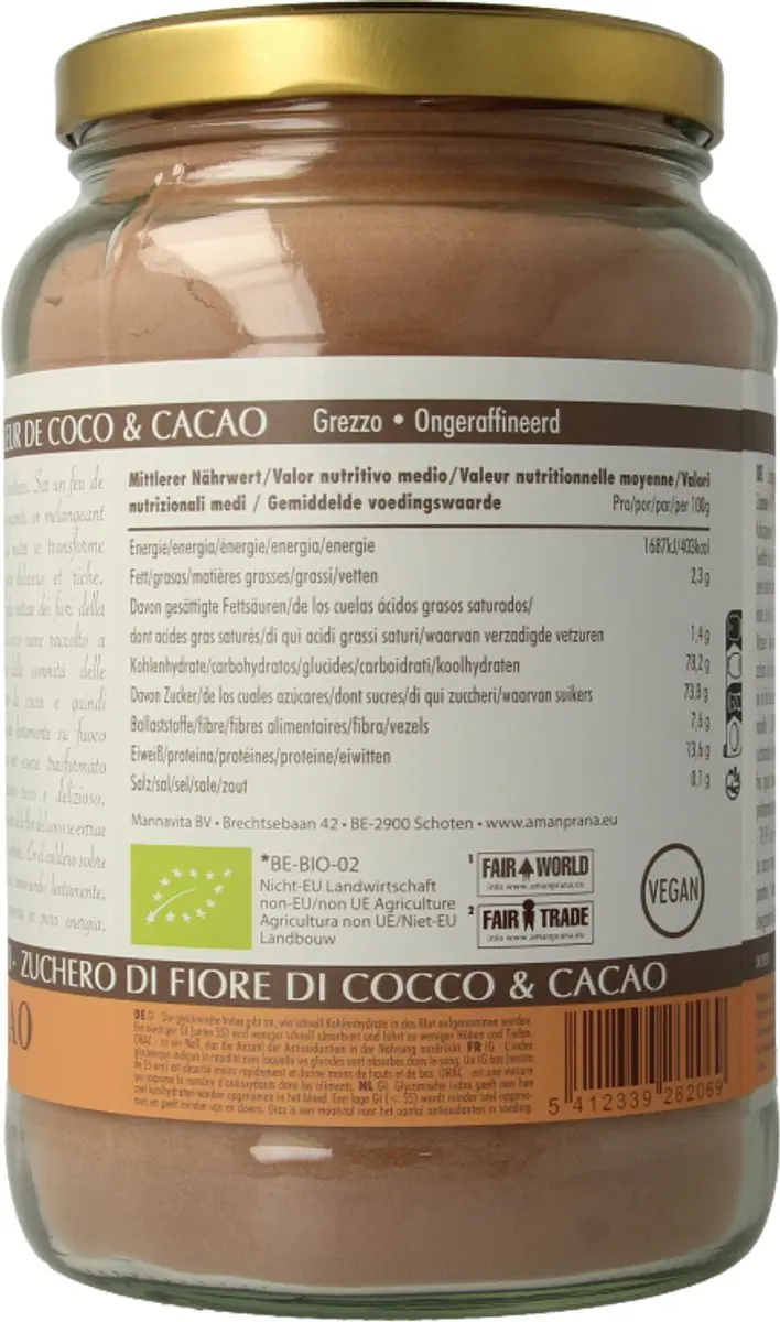 Aman Prana Gula Java Cacaodrank 1300g