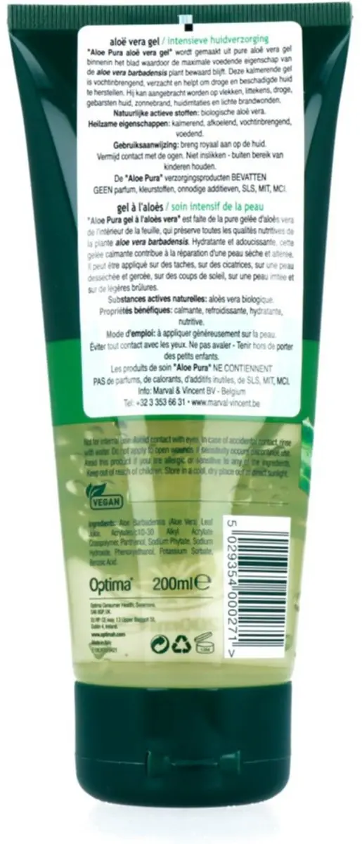 Aloe Pura Organic Aloe Vera Bodygel 200ml